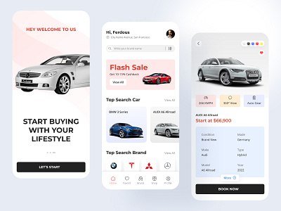 Car Selling Mobile Application Design auto mobile car selling mobile app shop showroom ui ux