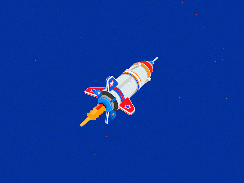 spacecraft all the way to Mars cinema 4d design dribbble graphics loop mars motion graphic rocket space universe