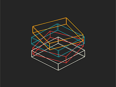 #LatePost Cuboid behavior cube design dribbble fake 3d loop motion animation motion graphic players shape animation