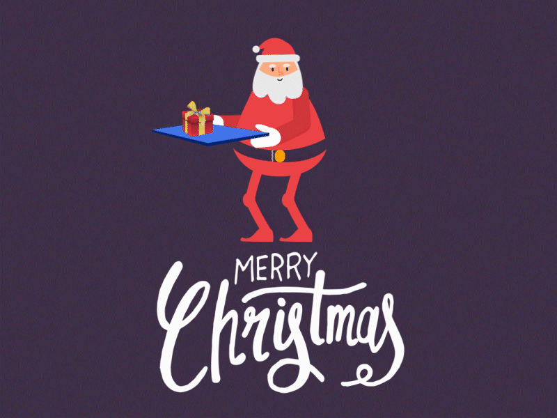 Merry-Christmas to all 2d character character animation character design design dribbble graphics illustration loop motion graphic