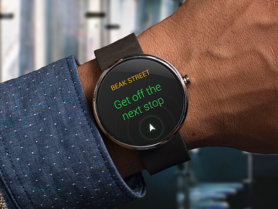 Android wear 'Next Stop' reminder 360 android bus citymapper location moto next notification reminder stop watch wear