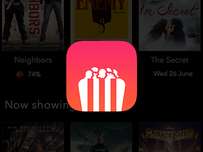 Sequel - Movie Showtimes App Icon cinema ios7 movie showtimes