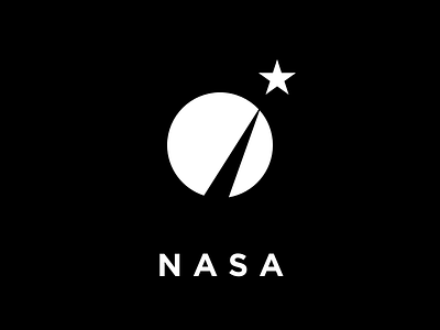 A Simplified NASA geometric logo nasa shape space star symbol