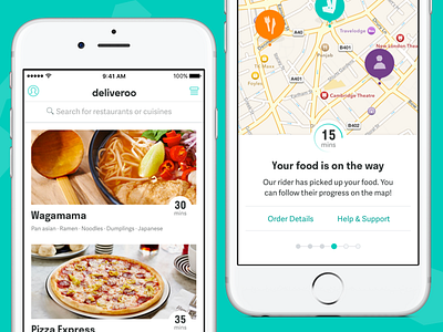 New Look: Deliveroo for iOS app deliveroo ios iphone rebrand