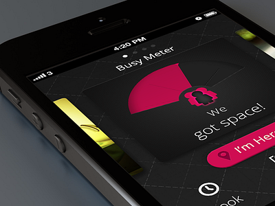Concept app for restaurant/bar dial gauge meter