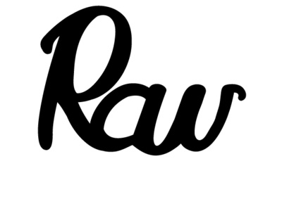 Raw Logo Concept branding calligraph design illustration lettermark logo professional typography vector