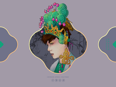 Peking Opera and Teenager chinese culture chinese opera faces illustration