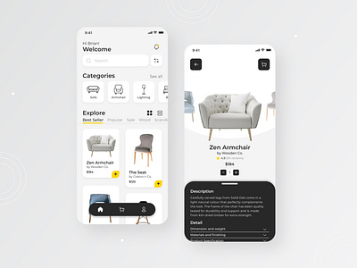 Furniture Store Mobile Apps - UI Design