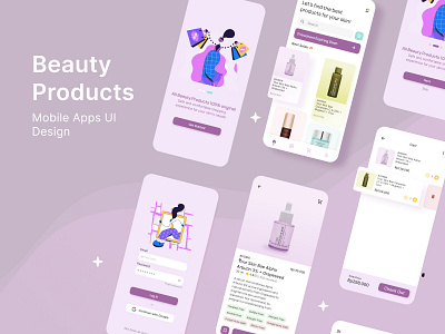 Beauty Products Mobile Apps UI Design