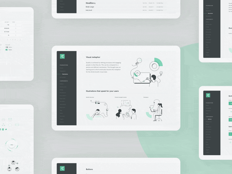 Quality Faster - Behance Case Study ae animation branding design gif icon ui ux