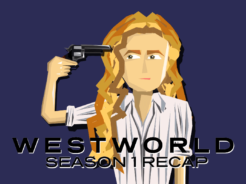 Westworld Season 1 recap 2d animation ae after effects gif hbo motion graphics westworld
