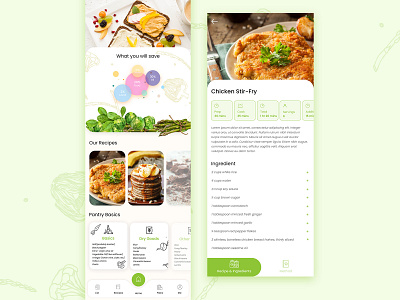 food recycler app adobe photoshop ui