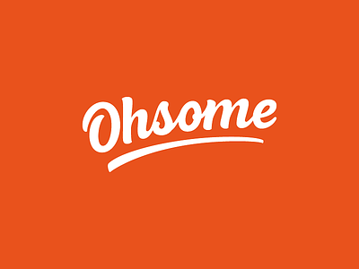 Ohsome Logotype branding design illustrator logo logotype vector