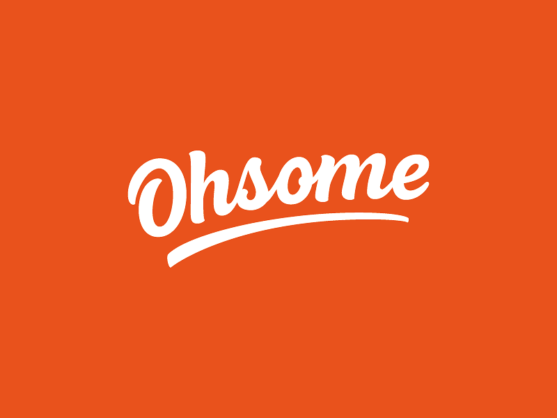 Ohsome Logotype design illustrator logotype logo branding vector