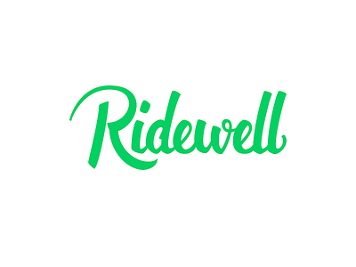 Ridewell Logo Lettering branding illustrator lettering logo logodesign logotype typography vector