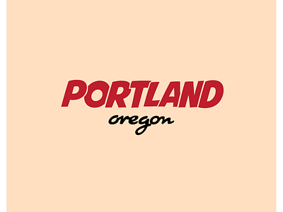 Portland Oregon Typography brand branding digital graphic graphic design logo logo design typography