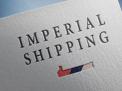 Imperial Shipping Logo adobe brand branding design graphic design illustration illustrator logo logo design typography