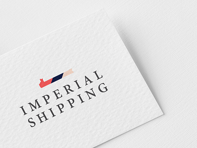 Imperial Shipping Business Card adobe brand branding creative flat graphic design illustration illustrator logo design mockup