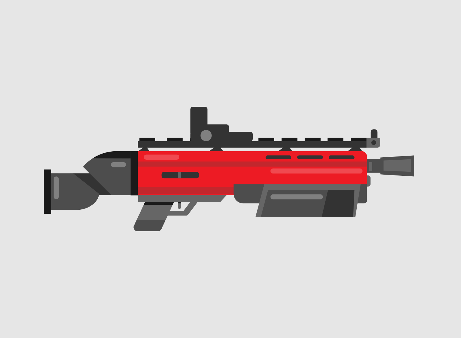 Flat Art Shotgun by Jack Williams on Dribbble