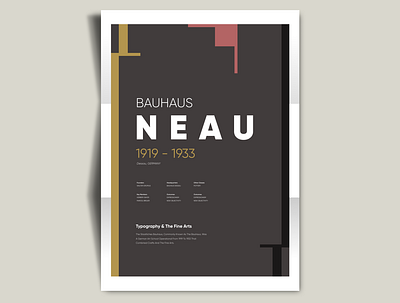 Bauhaus Neue adobe brand creative design graphic graphic design illustration illustrator poster poster art poster design posters typography