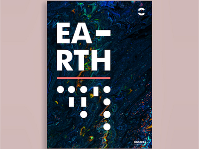 Earth Poster abstract adobe design digital figma mock up photoshop poster poster design print typography typography poster