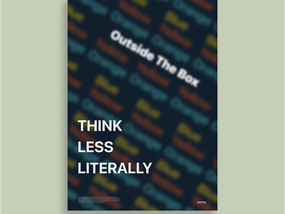 Think Less Literally Poster