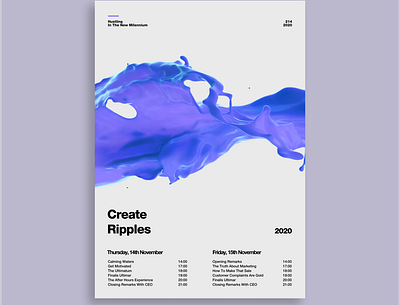 Create Ripples Poster adobe creative design digital digital art graphic graphic design illustration illustrator poster poster a day poster art poster design posters posters and more. vector typography