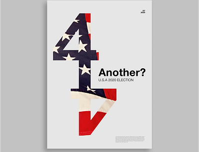 USA Election Poster adobe biden creative election graphic graphic design illustration illustrator poster poster design poster designer trump typography u.s.a usa