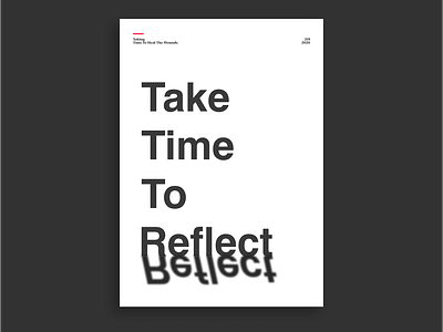 Take Time To Reflect Poster