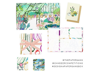 Paper Gang submission giftwrap greenhouse illustration illustrator ohhdeer papergang pencildrawing plants stationary vegetables wrappingpaper