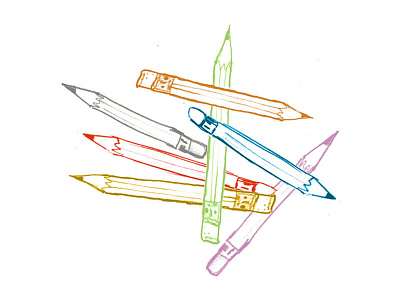 Weapons of choice illustration illustrator pencil