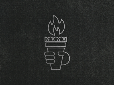 Liberty Torch design icon illustration liberty torch