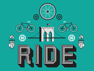 Artcrank NYC sneak peek artcrank bicycle bike illustration nyc poster ride