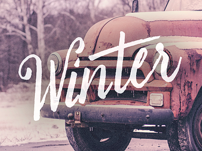 Winter lettering letters typography winter