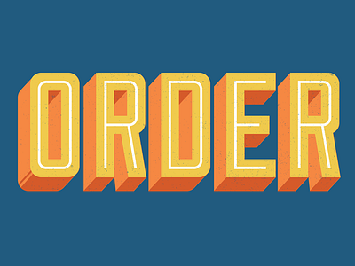 Order Here design lettering texture typography
