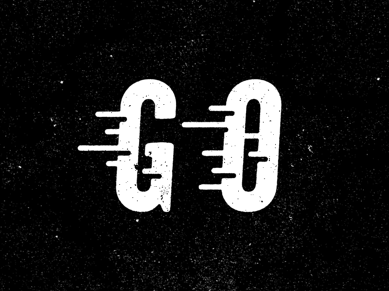 Go For It design lettering type typography