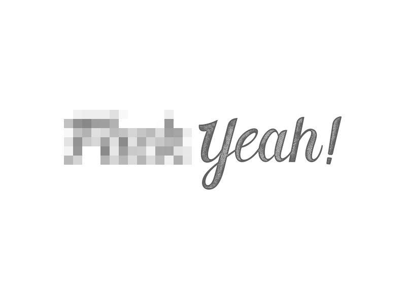 F Yeah! design lettering typography