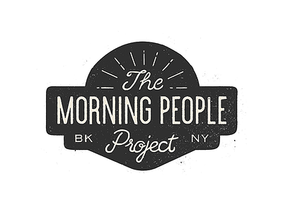 Morning People Project 1 brooklyn cafe coffee hand drawn lettering logo morning nyc people type