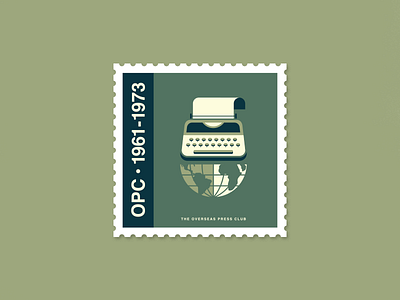 Overseas Press Club Stamp design history illustration press club stamp wework