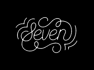 Seven lettering seven type