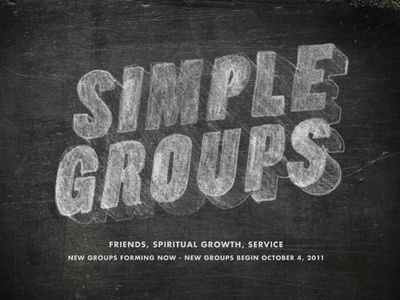 Simple Groups chalk church design illustration type typography