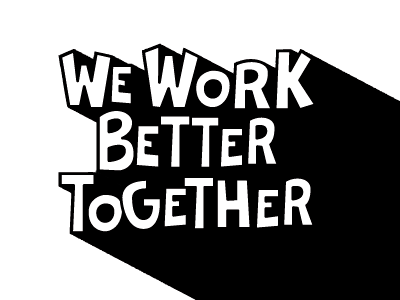 Better Together design illustration type typography