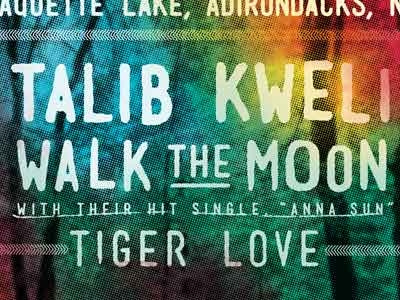 Summer Camp Gig Poster design gig poster illustration poster talib kweli tiger love walk the moon