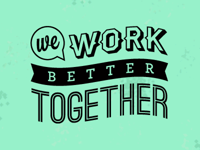 Better Together design gif typography wework