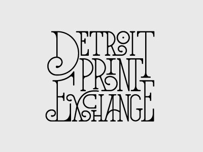 DPE design detroit lettering typography