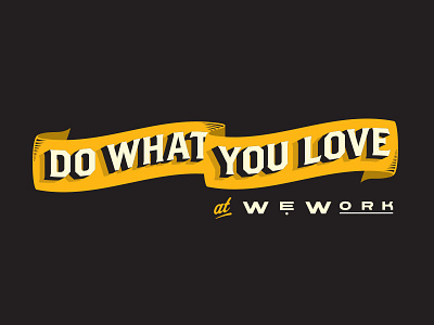 Do What You Love Banner banner lettering typography vintage