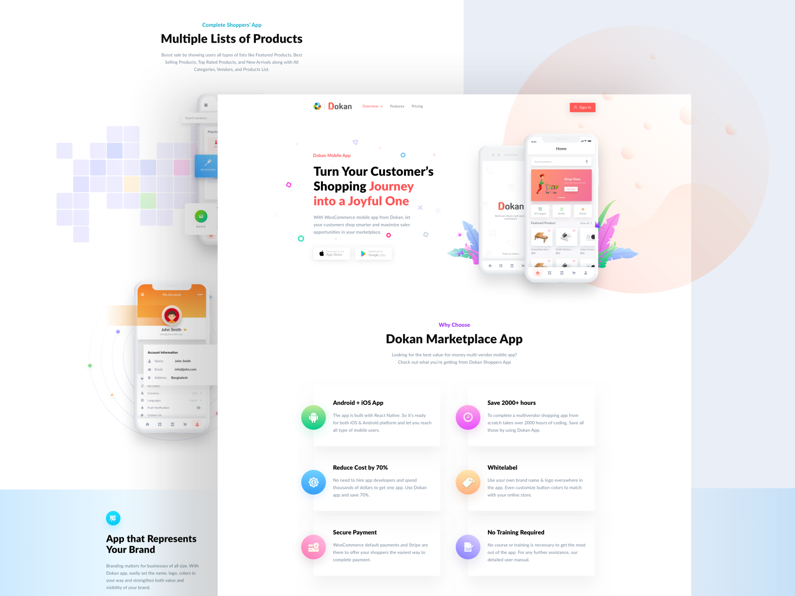 Home Page Design for Dokan App by Md Masum Hossain for weDevs on Dribbble