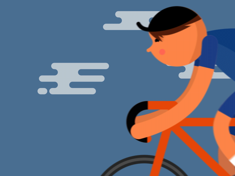 Zwift after effects animation bicycle bike cycling rubberhose sweat training workout zwift