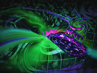 Screaming Light Show abstract sci fi scifi scream surreal techno technoir