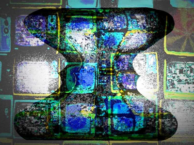 Quantum Computing Overload abstract quantum computer quantum computing scifi supercomputer surreal television tv